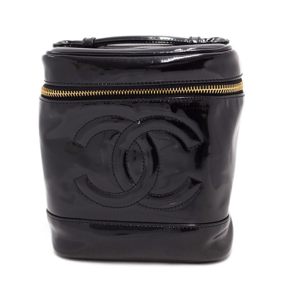 Chanel Cocomark Vanity Bag Case Black